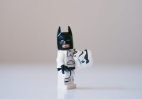 lego batman dressed up as a stormtrooper